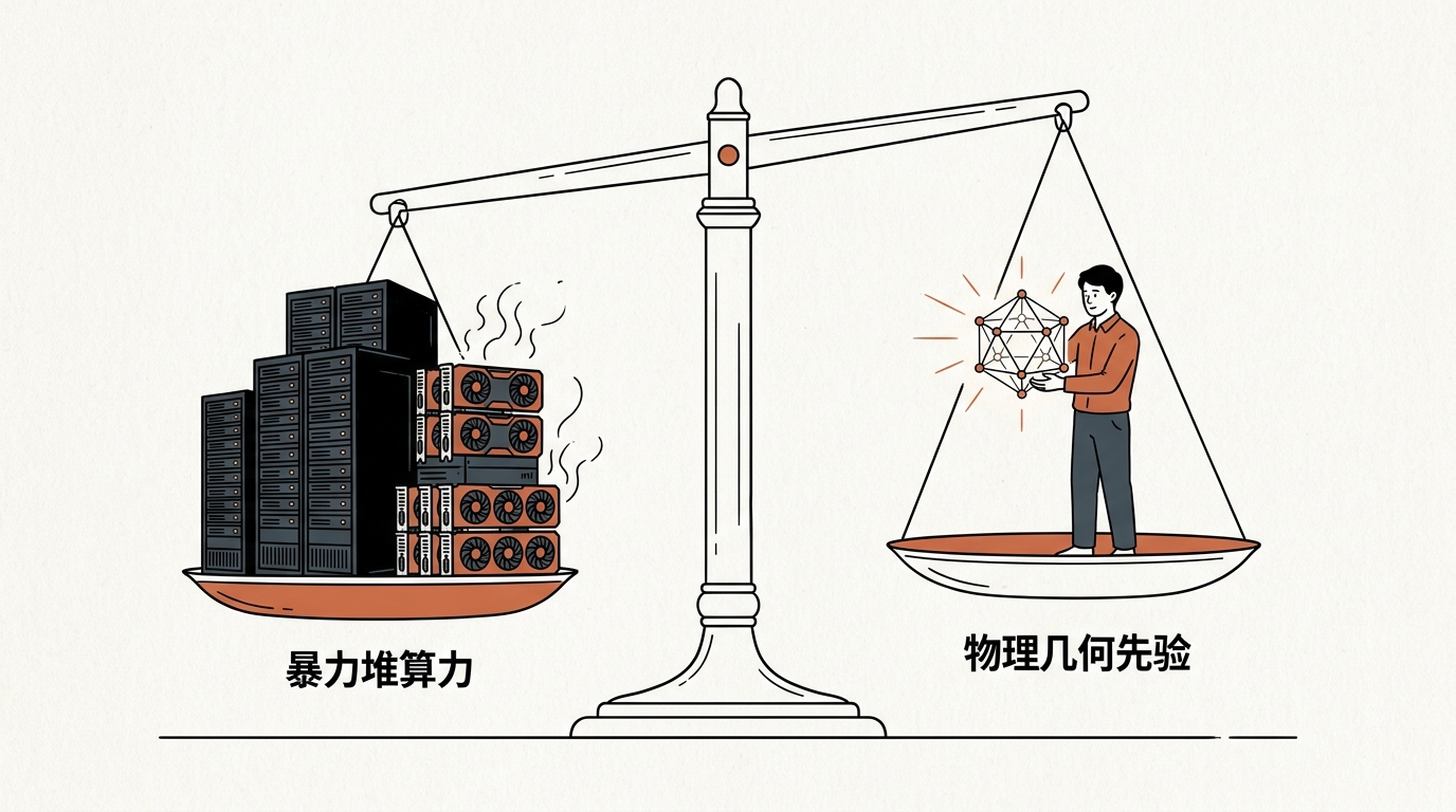 算力天平:暴力堆算力 vs 物理几何先验