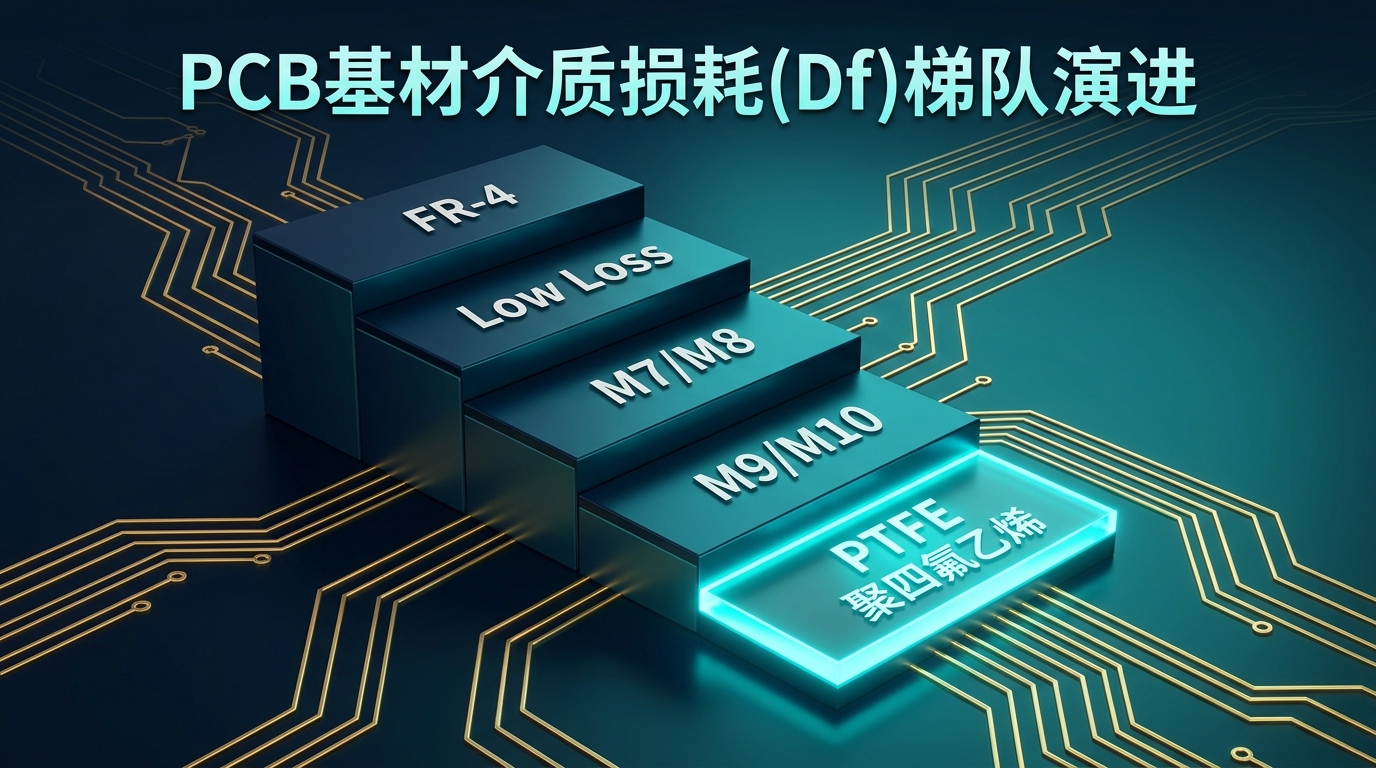 公众号封面图:PCB基材介质损耗(Df)梯队演进